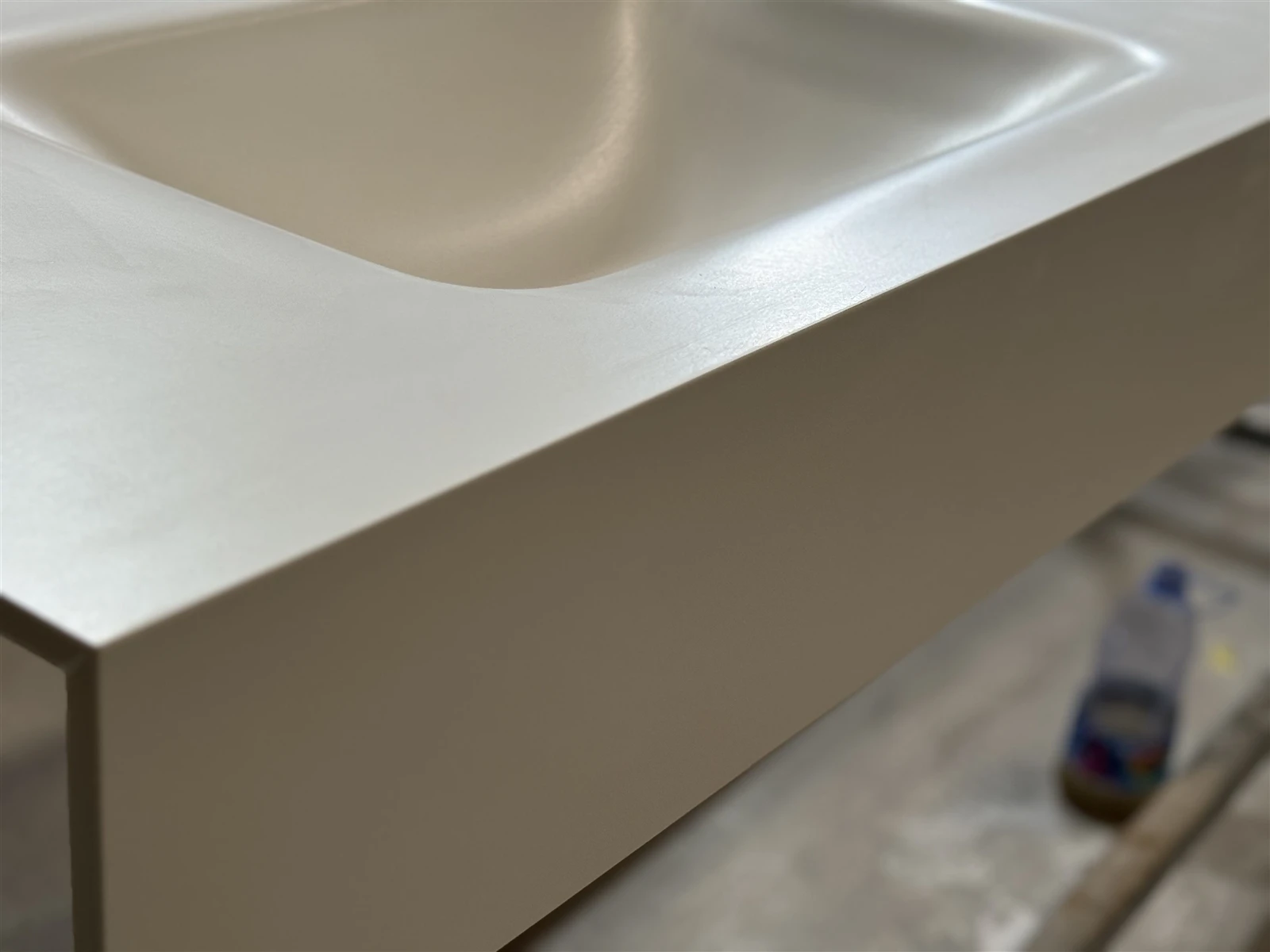 Matte White Integrated Bathroom Basin Matte White Integrated Bathroom Basin