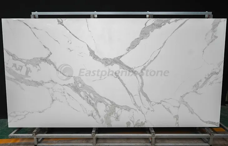 White large panel porcelain tiles